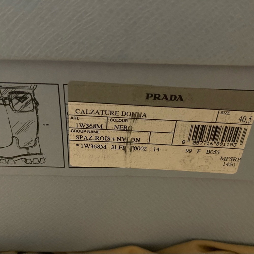 Prada combat boots. Size 10.5. Black